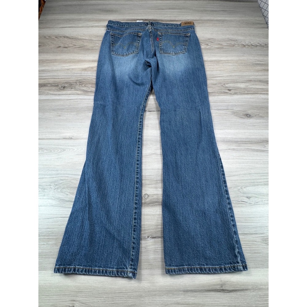 Levis 515 Bootcut Jeans WMNS 14L Blue Medium Wash Mid Rise Stretch Denim 14 Long